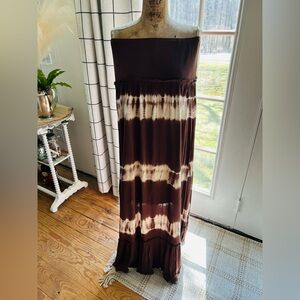 INC tiered maxi dress
